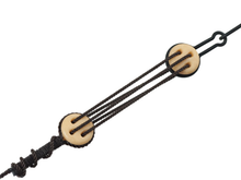 Load image into Gallery viewer, Boxwood 3D-printed rigging blocks - Deadeyes