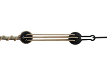 Load image into Gallery viewer, Ebony 3D-printed rigging blocks - Deadeyes