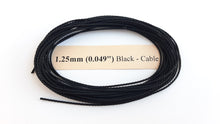 Load image into Gallery viewer, Cotton Black Cable-Laid Rope