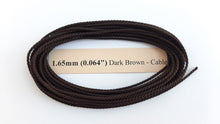 Load image into Gallery viewer, Cotton Dark Brown Cable-Laid Rope