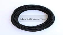 Load image into Gallery viewer, Polyester Black Cable-Laid Rope