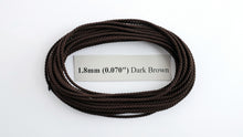 Load image into Gallery viewer, Polyester Dark Brown Cable-Laid Rope
