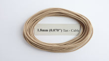 Load image into Gallery viewer, Polyester Tan Cable-Laid Rope