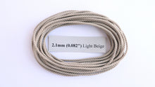 Load image into Gallery viewer, Polyester Light Beige Cable-Laid Rope