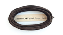 Load image into Gallery viewer, Cotton Dark Brown Cable-Laid Rope