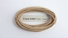 Load image into Gallery viewer, Polyester Tan Cable-Laid Rope