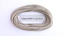 Load image into Gallery viewer, Polyester Light Beige Cable-Laid Rope