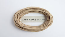 Load image into Gallery viewer, Polyester Tan Cable-Laid Rope
