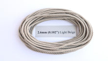 Load image into Gallery viewer, Polyester Light Beige Cable-Laid Rope