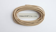 Load image into Gallery viewer, Polyester Tan Cable-Laid Rope