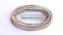 Load image into Gallery viewer, Polyester Light Beige Cable-Laid Rope
