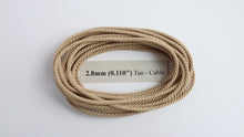 Load image into Gallery viewer, Polyester Tan Cable-Laid Rope