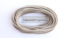 Load image into Gallery viewer, Polyester Light Beige Cable-Laid Rope