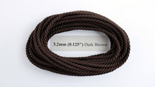 Load image into Gallery viewer, Polyester Dark Brown Cable-Laid Rope