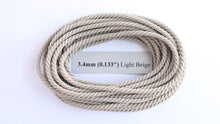 Load image into Gallery viewer, Polyester Light Beige Cable-Laid Rope