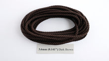 Load image into Gallery viewer, Polyester Dark Brown Cable-Laid Rope