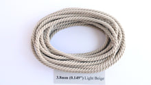 Load image into Gallery viewer, Polyester Light Beige Cable-Laid Rope