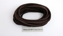 Load image into Gallery viewer, Polyester Dark Brown Cable-Laid Rope
