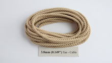 Load image into Gallery viewer, Polyester Tan Cable-Laid Rope