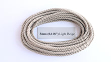 Load image into Gallery viewer, Polyester Light Beige Cable-Laid Rope