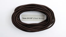 Load image into Gallery viewer, Polyester Dark Brown Cable-Laid Rope