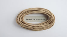 Load image into Gallery viewer, Polyester Tan Cable-Laid Rope