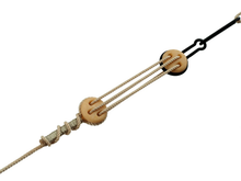 Load image into Gallery viewer, Boxwood 3D-printed rigging blocks - Deadeyes

