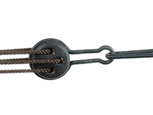 Load image into Gallery viewer, Ebony 3D-printed rigging blocks - Deadeyes
