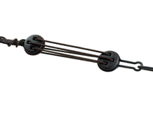 Load image into Gallery viewer, Ebony 3D-printed rigging blocks - Deadeyes
