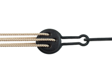 Load image into Gallery viewer, Ebony 3D-printed rigging blocks - Deadeyes
