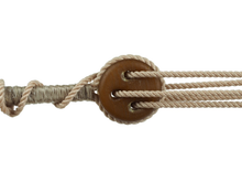 Load image into Gallery viewer, Teak 3D-printed rigging blocks - Deadeyes
