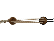 Load image into Gallery viewer, Teak 3D-printed rigging blocks - Deadeyes
