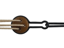 Load image into Gallery viewer, Teak 3D-printed rigging blocks - Deadeyes
