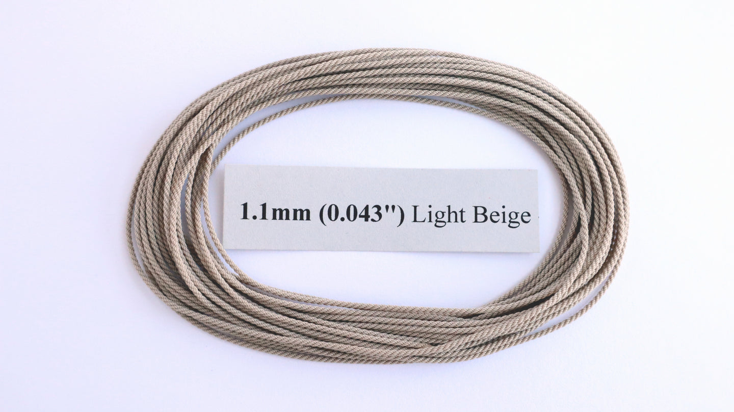 Polyester Light Beige Cable-Laid Rope