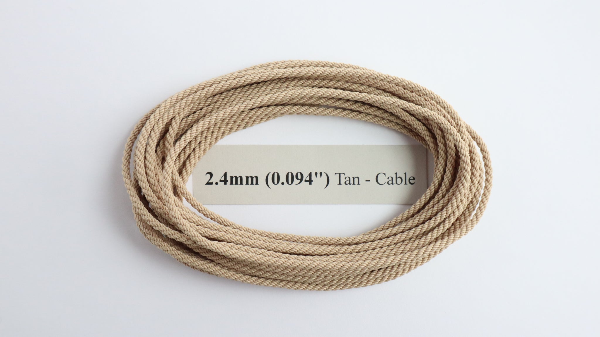 Polyester Tan Cable-Laid Rope – Ropes of Scale
