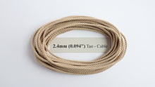 Load image into Gallery viewer, Polyester Tan Cable-Laid Rope
