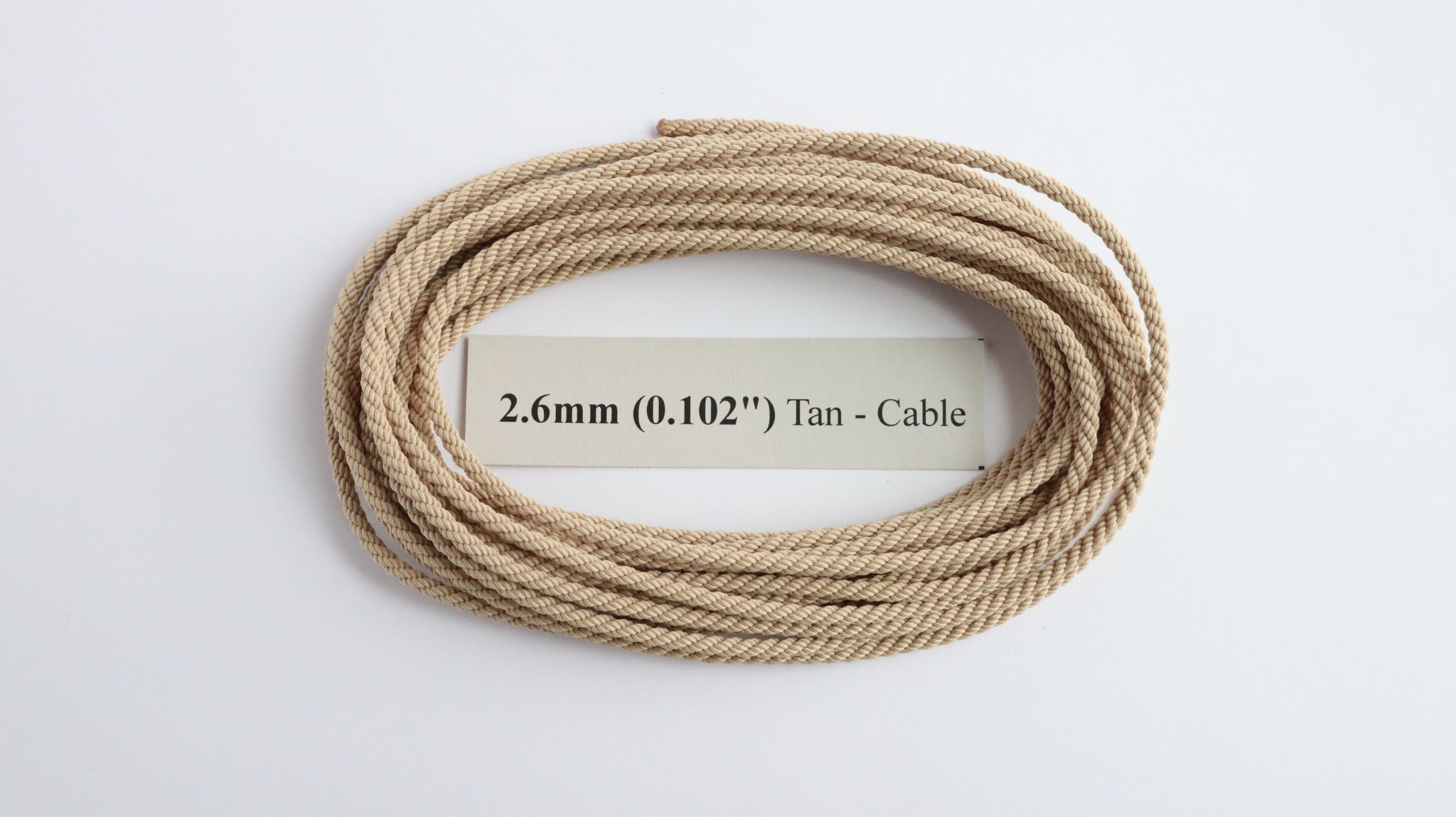 Polyester Tan Cable-Laid Rope – Ropes of Scale