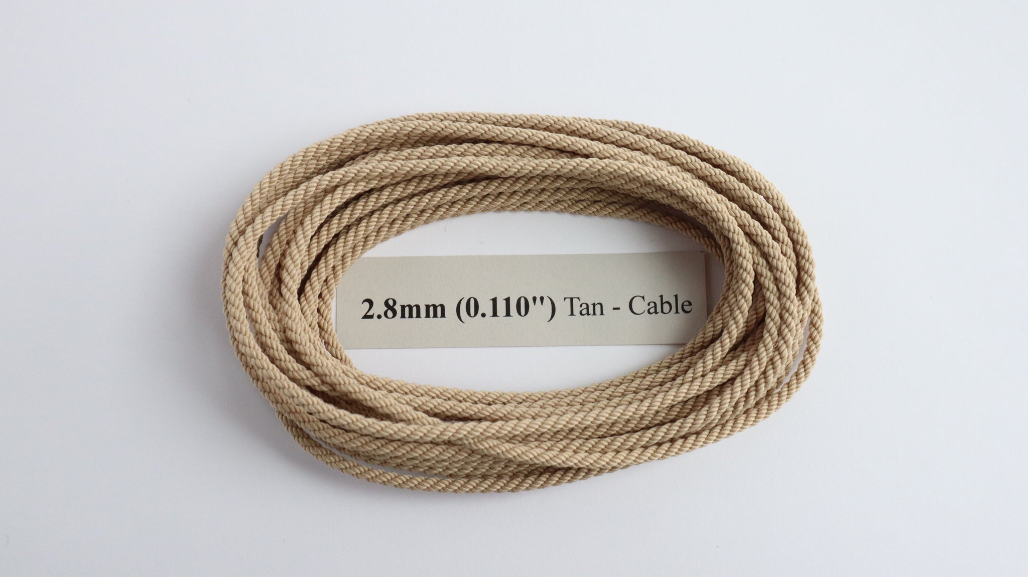 Polyester Tan Cable-Laid Rope – Ropes of Scale