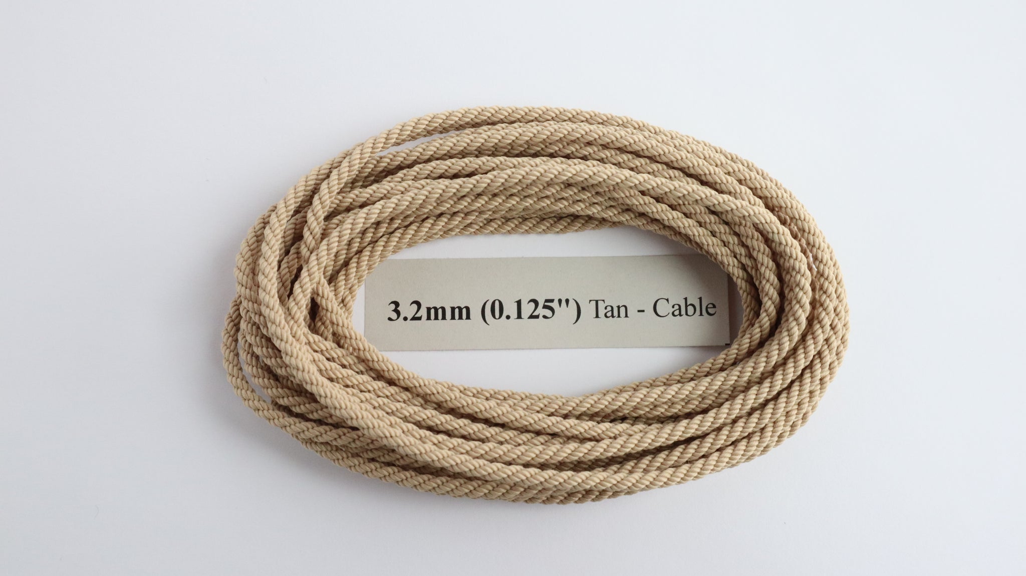 Wire Core Rope Tan Polyester Tan Cable-Laid Rope – Ropes of Scale