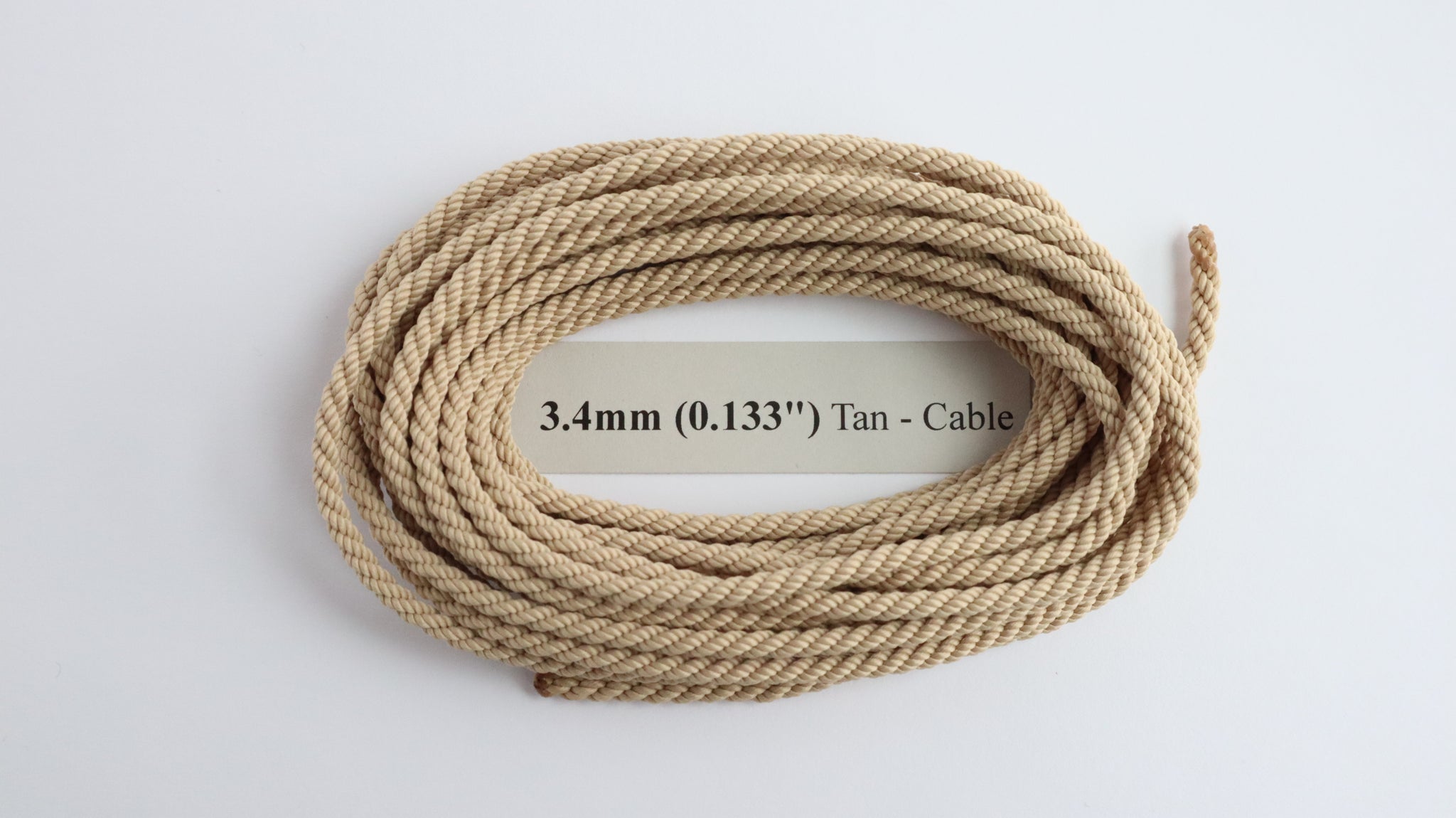 Polyester Tan Cable-Laid Rope – Ropes of Scale