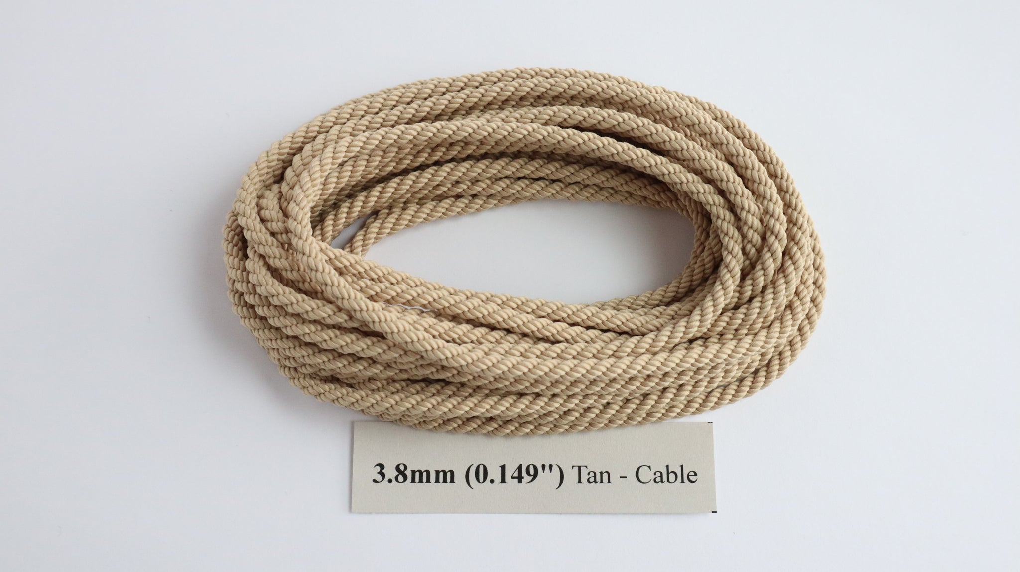 Polyester Tan Cable-Laid Rope – Ropes of Scale